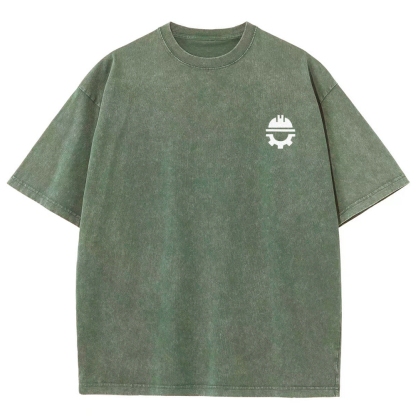 Civil Engineer Washed Vintage Short Sleeves T-Shirt-moweekender