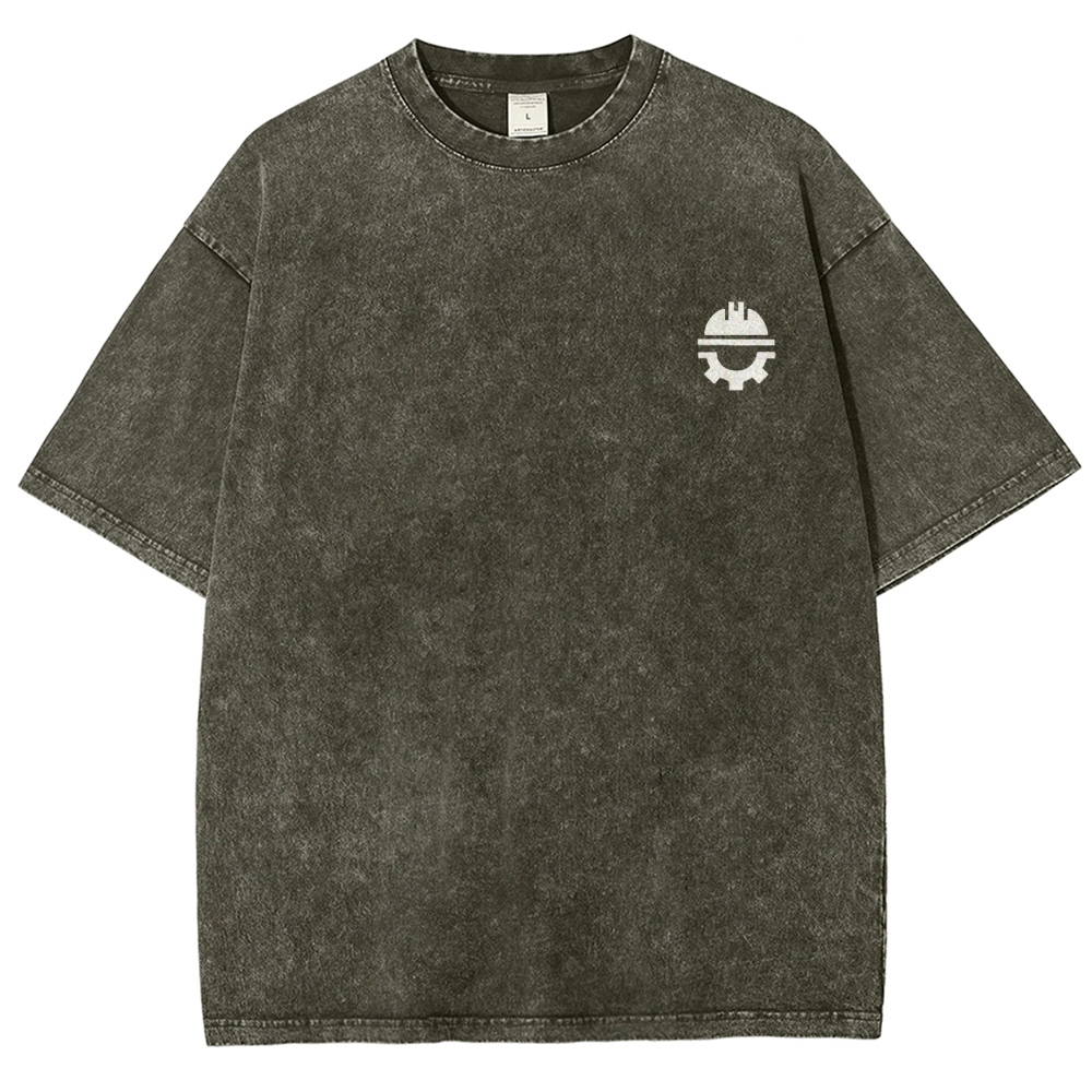 Civil Engineer Washed Vintage Short Sleeves T-Shirt-moweekender
