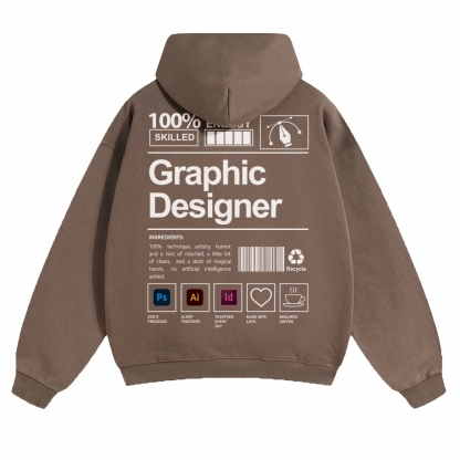 Graphic Designer Unisex Casual Anime Print Hoodie-moweekender