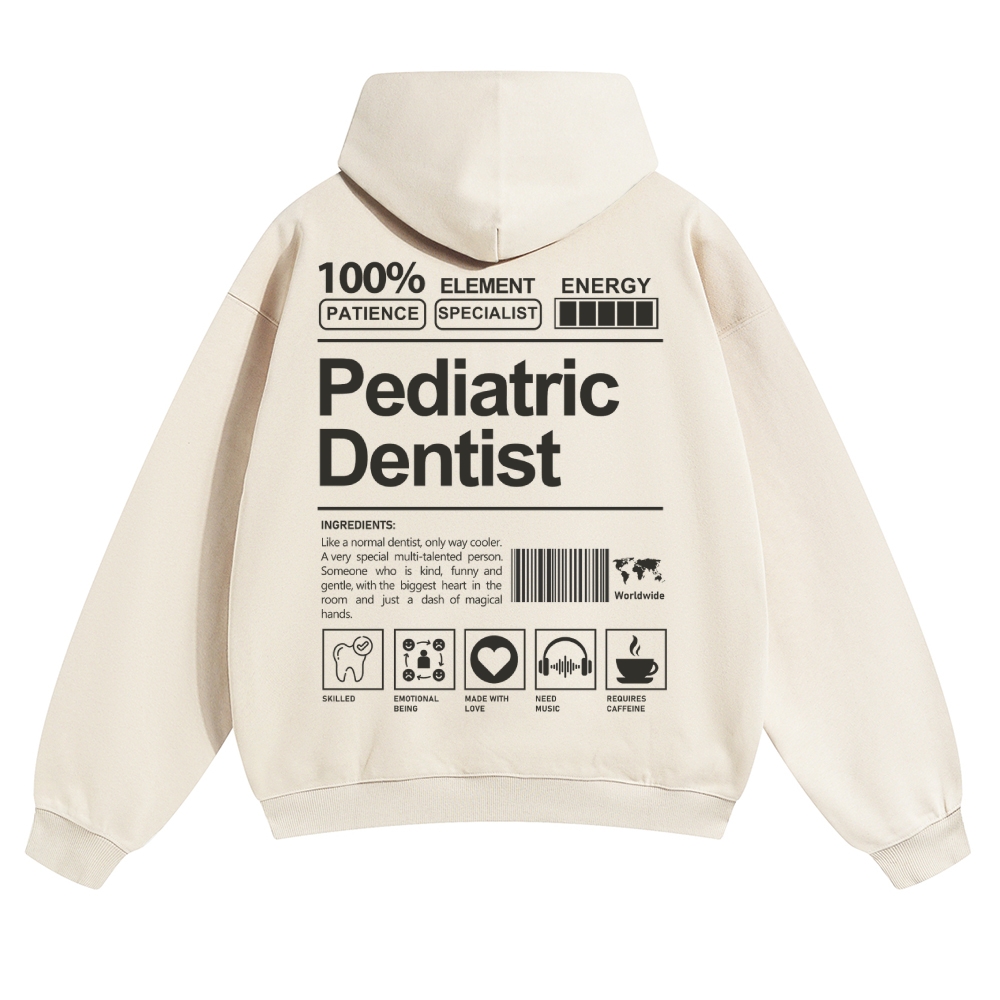 Pediatric Dentist Solid Color Hoodie-moweekender
