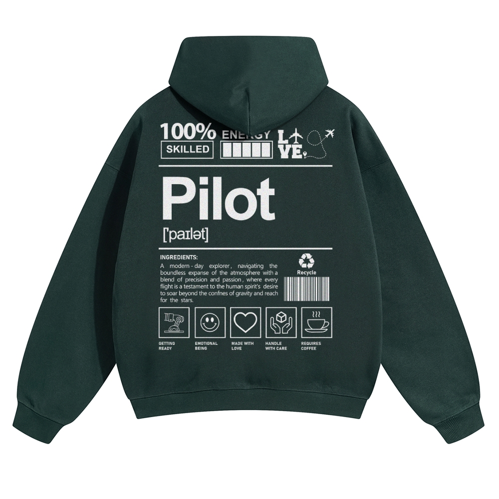 Pilot Solid Color Hoodie-moweekender