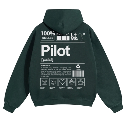 Pilot Solid Color Hoodie-moweekender