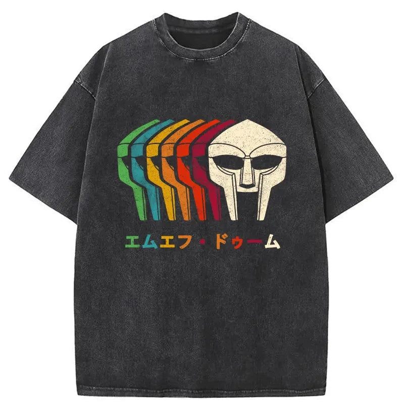 Retro MF Doom Washed Vintage T-Shirt-moweekender
