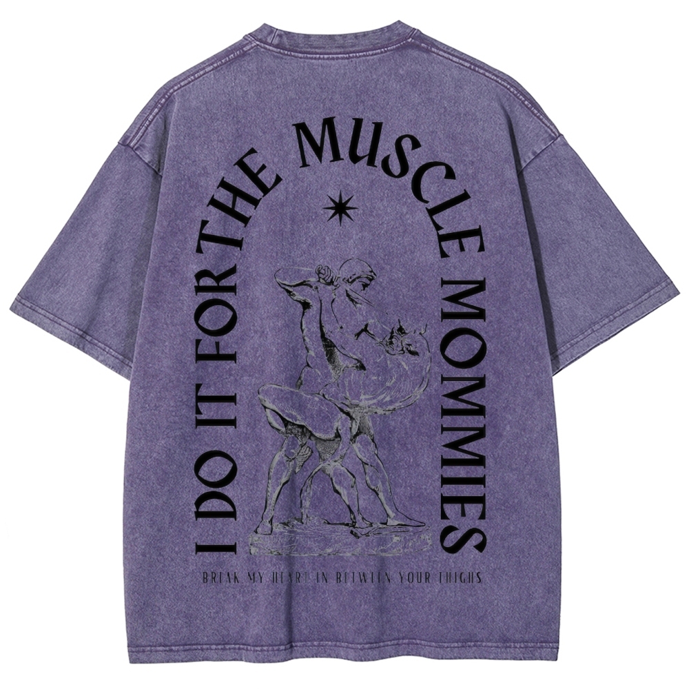 Do For Muscle Vintage Snowflake Washed T-Shirt-moweekender