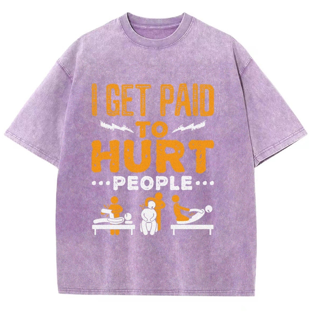 Physical Therapy Unisex Fit Washed T-Shirt-moweekender