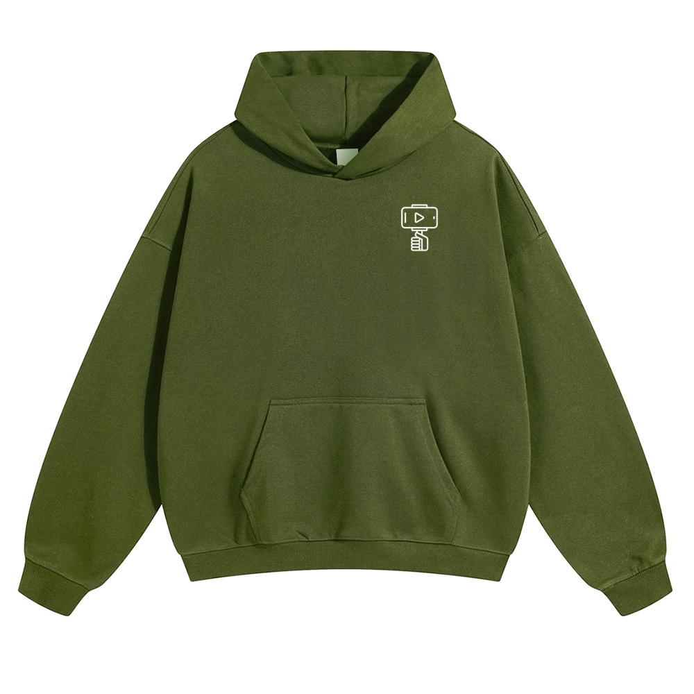 Vlogger Unisex Casual Anime Print Hoodie-moweekender