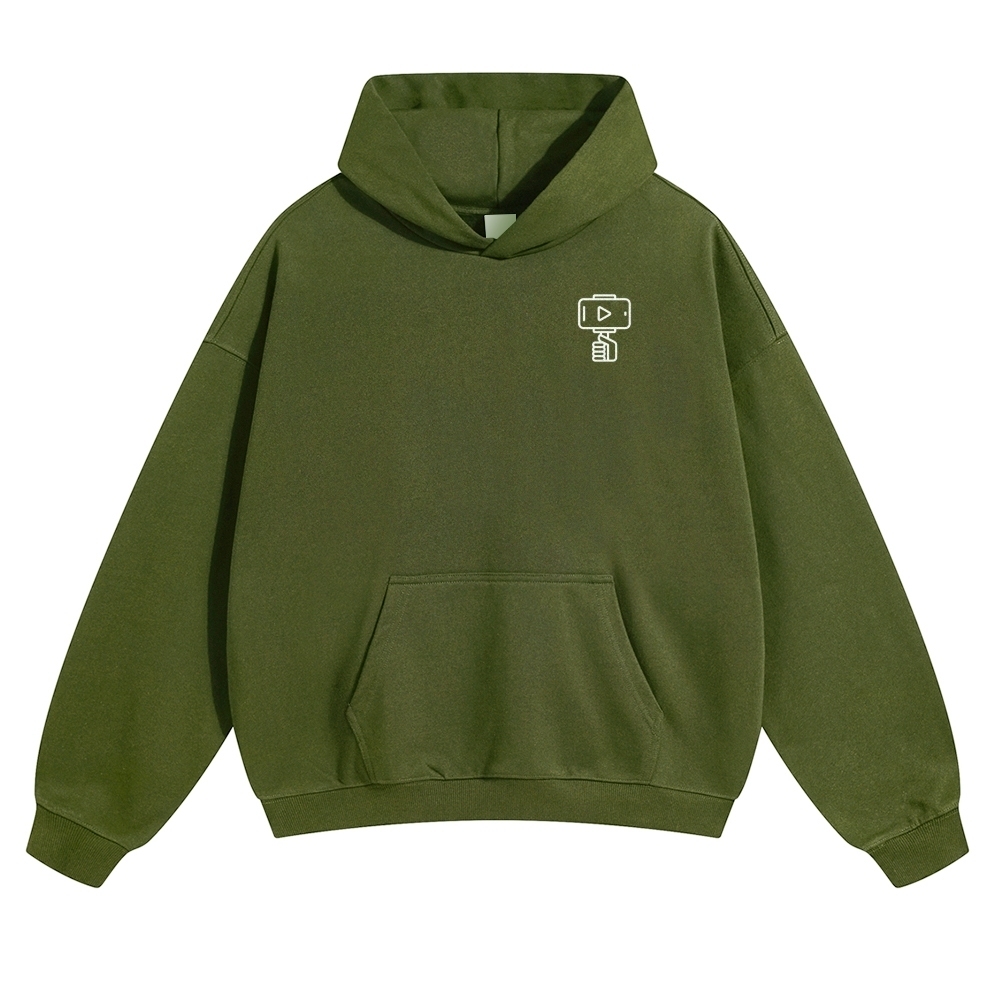 Vlogger Unisex Casual Anime Print Hoodie-moweekender