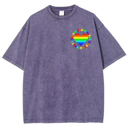 Shade Never Made Anyboday Less Gay Unisex Fit Washed Oversized T-Shirt-moweekender