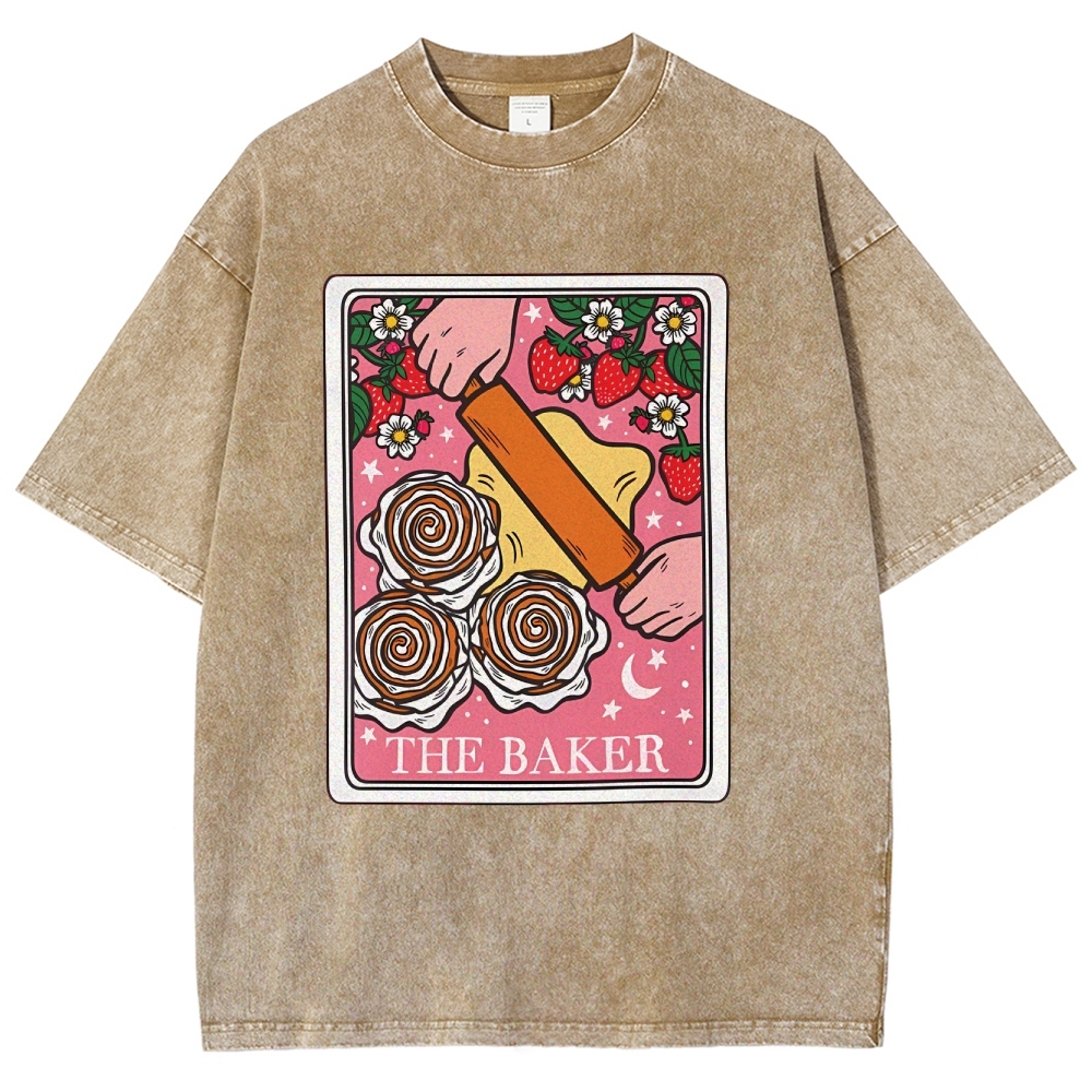 THE BAKER Unisex Fit Washed T-Shirt-moweekender