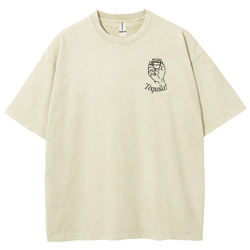 Bring the Tequila Vintage Snowflake Washed T-Shirt-moweekender