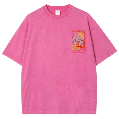IYKYK Lesbian Sapphic Unisex Fit Washed T-Shirt-moweekender