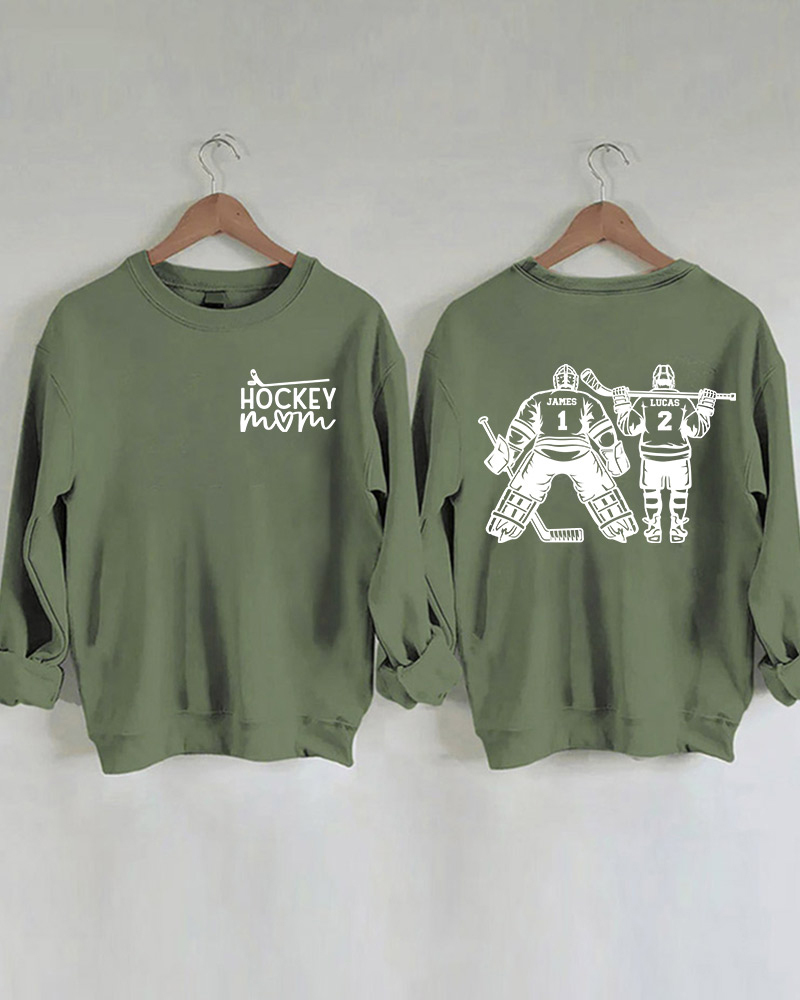 Hockey Player Printed Sweatshirt-moweekender