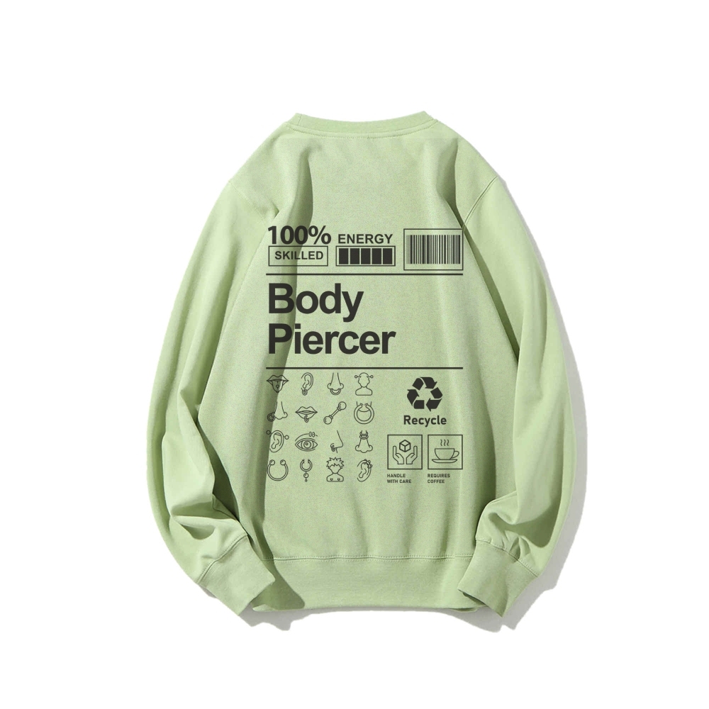 Body Piercer Casual Crewneck Sweatshirt-moweekender