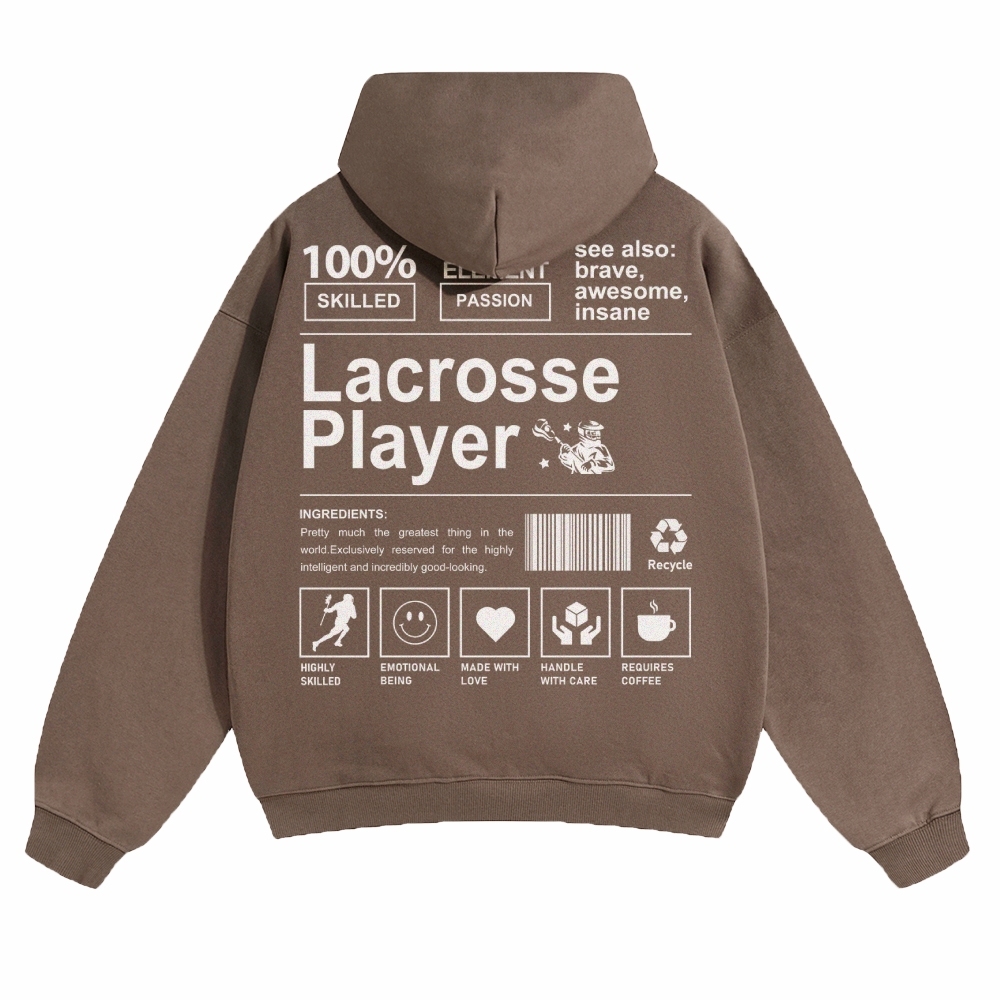 Lacrosse Player Unisex Casual Anime Print Hoodie-moweekender