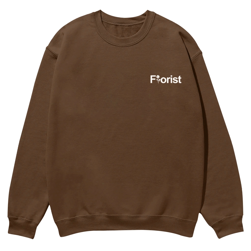 Florist Pattern Crew Neck Sweatshirt-moweekender