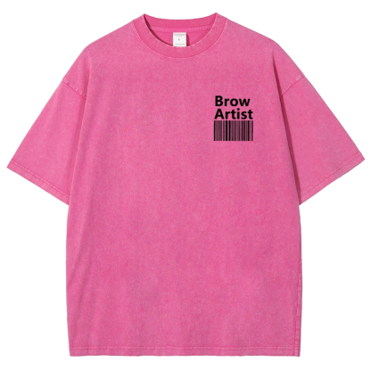 Brow Artist Vintage Snowflake Washed T-Shirt