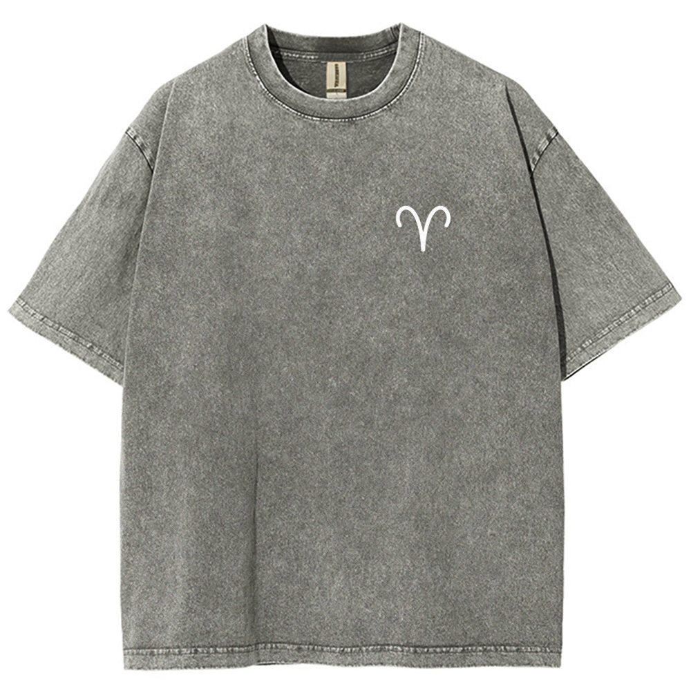Aries Unisex Fit Washed T-Shirt