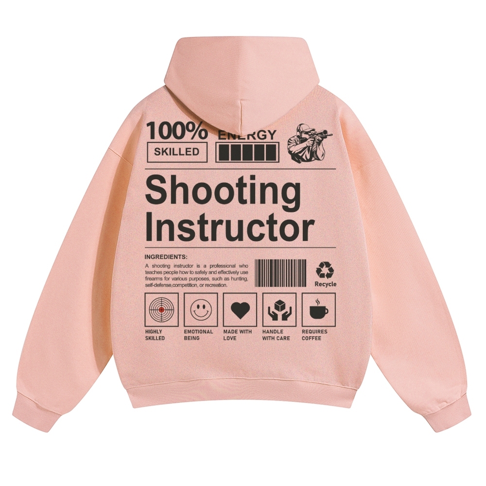 Shooting Instructor Unisex Casual Anime Print Hoodie-moweekender