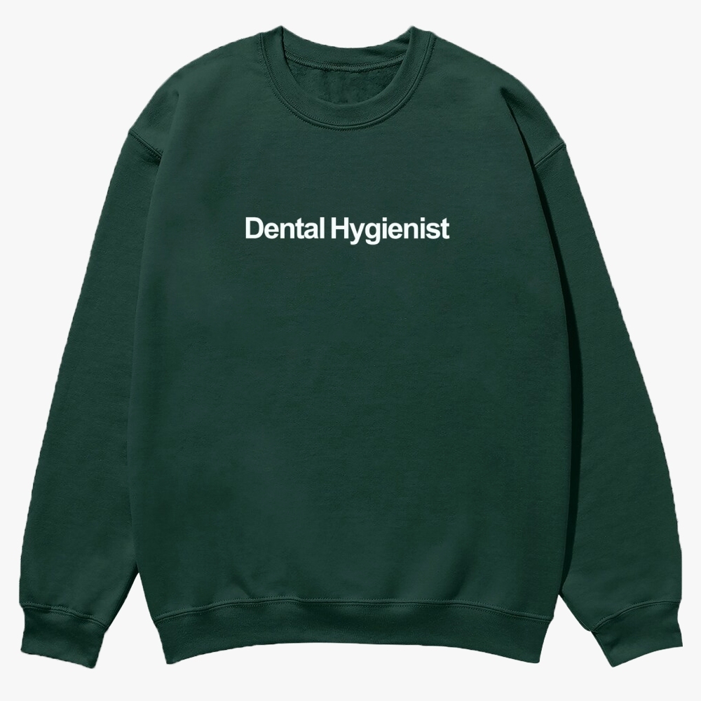 Dental Hygienist Casual Crewneck Sweatshirt-moweekender