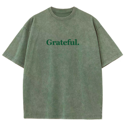 Grateful Aesthetic Summer Unisex Fit Washed T-Shirt-moweekender