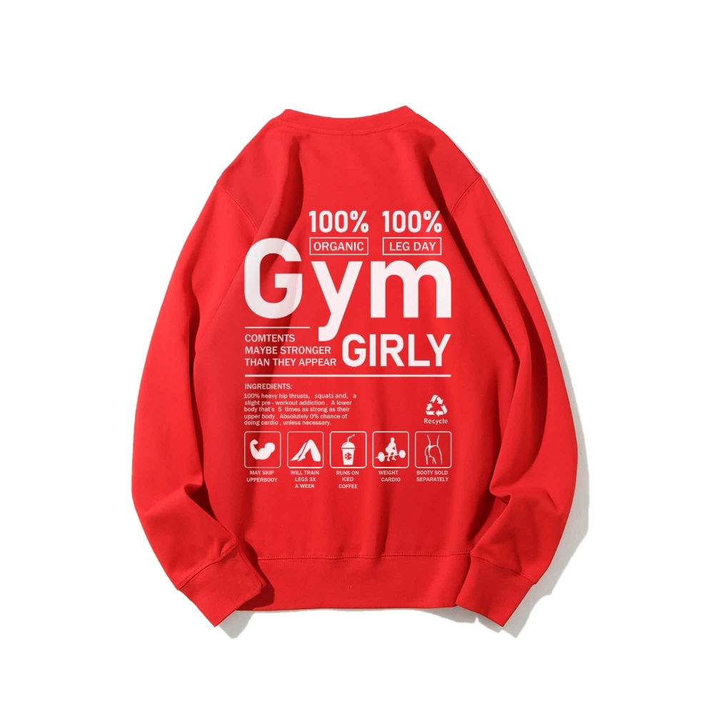 Gym Girl Long Sleeved Sweatshirt-moweekender