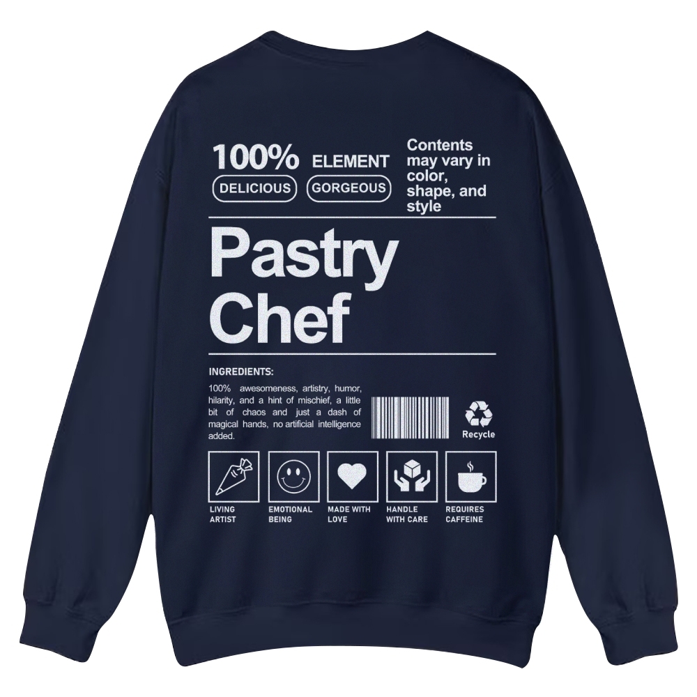 Pastry Chef Casual Crewneck Sweatshirt-moweekender