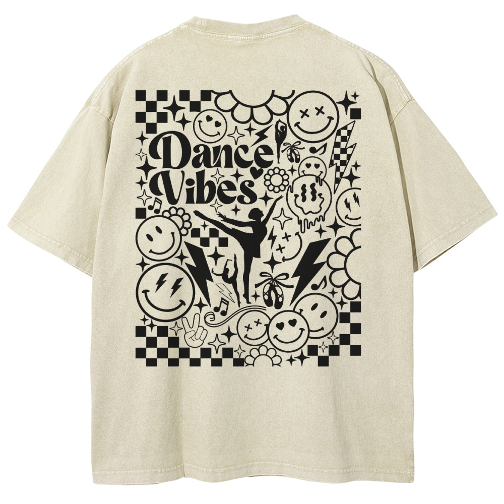 dance vibes Unisex Fit Washed T-Shirt-moweekender