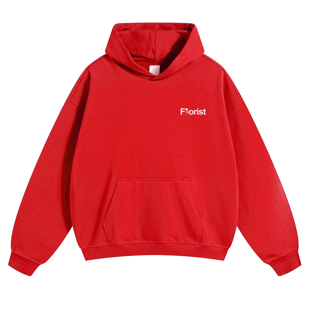 Florist Pattern Unisex Casual Anime Print Hoodie-moweekender