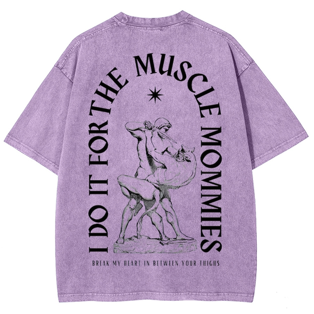 Do For Muscle Vintage Snowflake Washed T-Shirt-moweekender