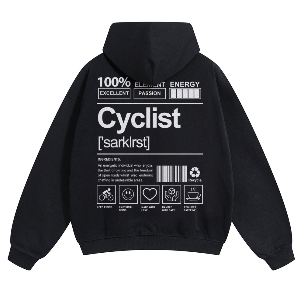 Cyclist Solid Color Hoodie