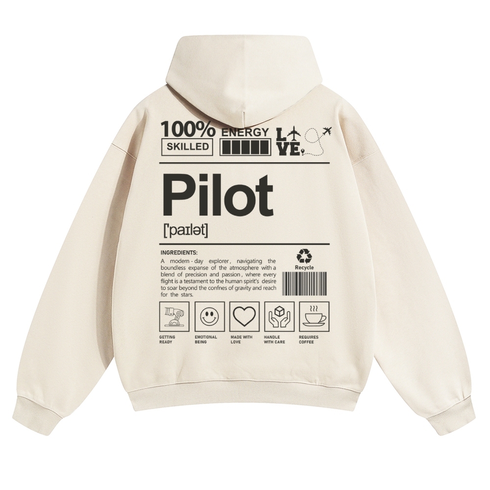 Pilot Solid Color Hoodie-moweekender