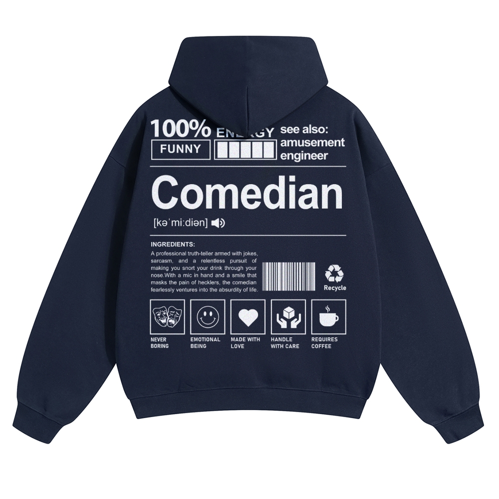 Comedian Unisex Casual Anime Print Hoodie-moweekender