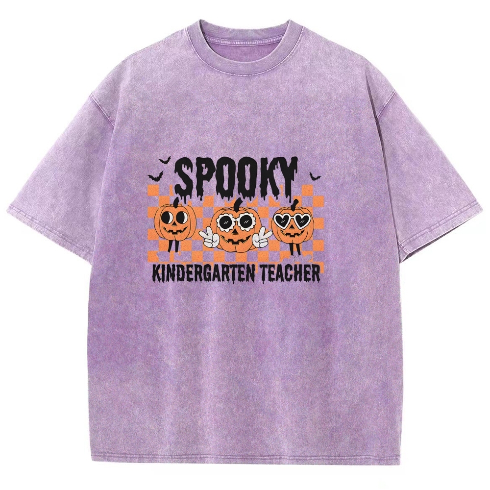 Halloween Unisex Fit Washed T-Shirt-moweekender