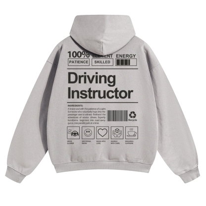Driving Instructor Unisex Casual Anime Print Hoodie-moweekender