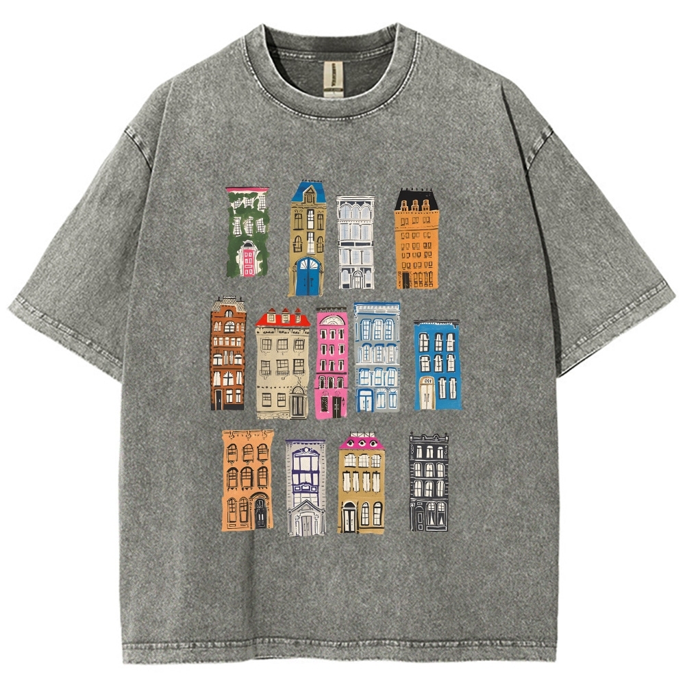 architecture Unisex Fit Washed T-Shirt