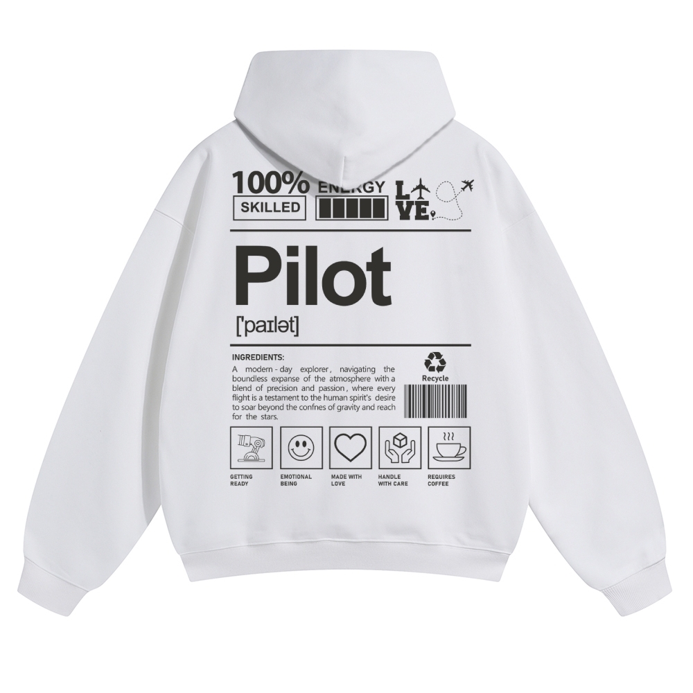 Pilot Solid Color Hoodie-moweekender