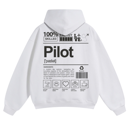 Pilot Solid Color Hoodie-moweekender