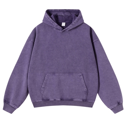 Dog Walker Printed Vintage Washed Hoodie-moweekender