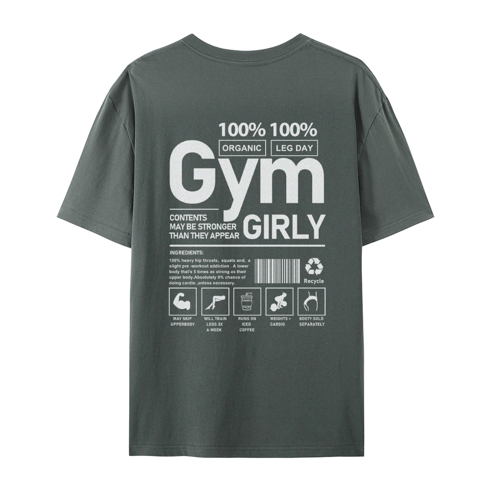 Gym Girly Casual Short Sleeve T-Shirt-moweekender