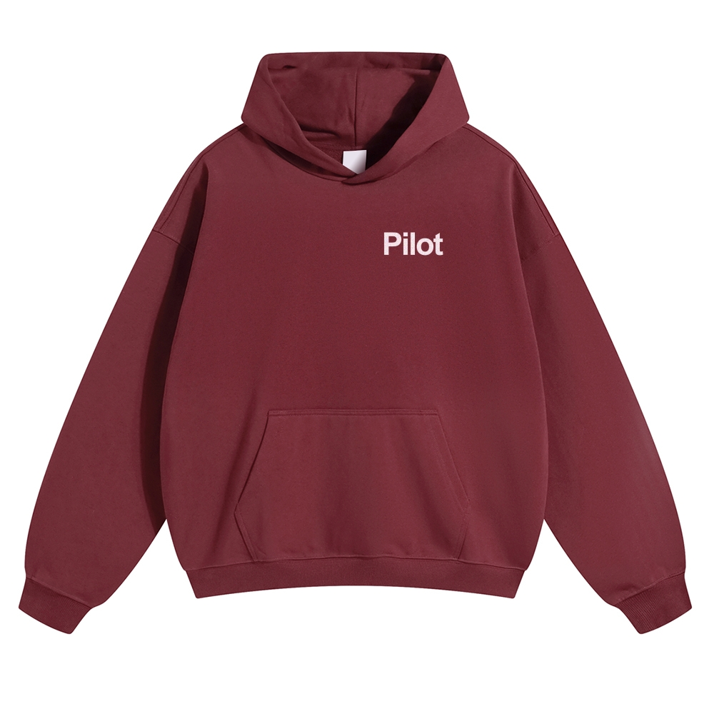 Pilot Solid Color Hoodie-moweekender