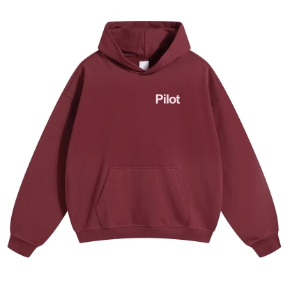 Pilot Solid Color Hoodie-moweekender