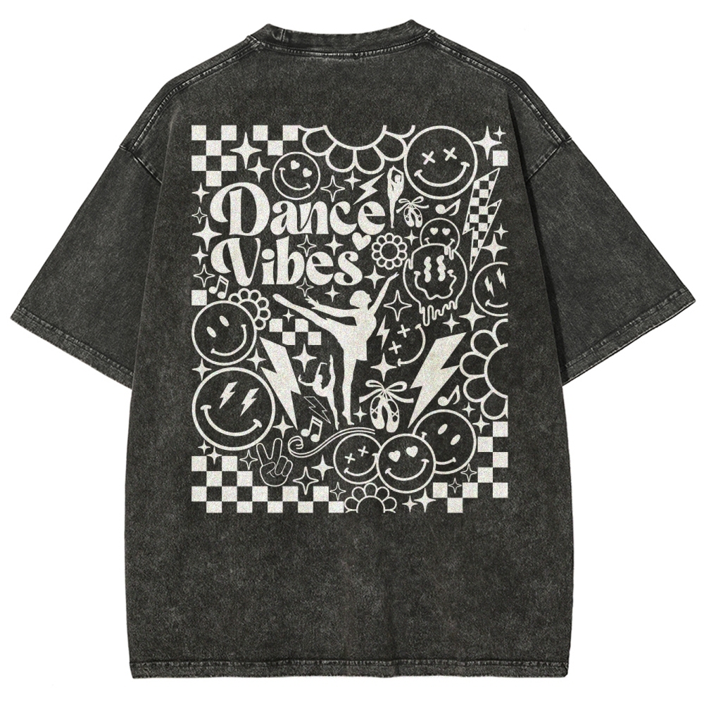 dance vibes Unisex Fit Washed T-Shirt-moweekender