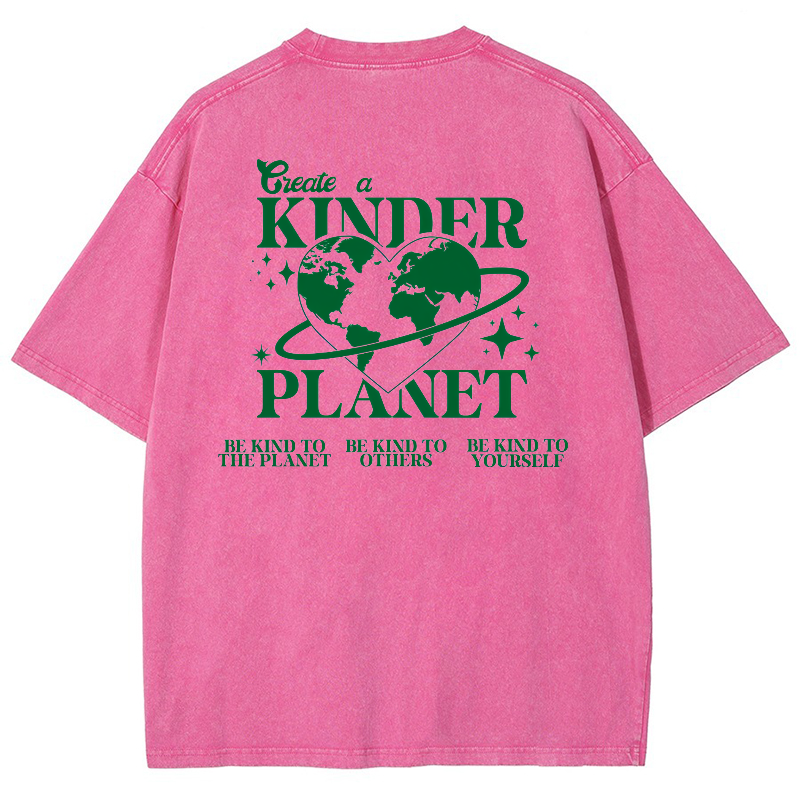 Kind Plante Vintage Snowflake Washed T-Shirt-moweekender