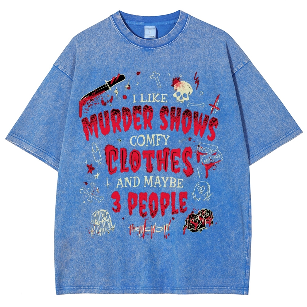 Story Of My Life Vintage Snowflake Washed T-Shirt-moweekender