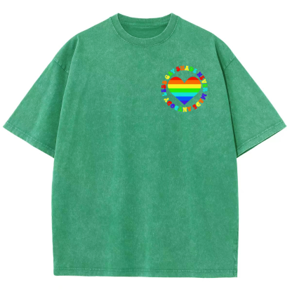 Shade Never Made Anyboday Less Gay Unisex Fit Washed Oversized T-Shirt-moweekender