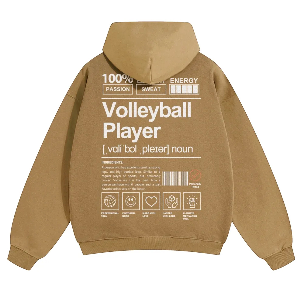 Volleyball Player Unisex Casual Anime Print Hoodie-moweekender