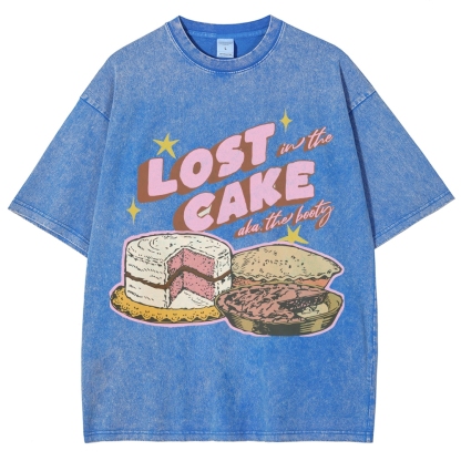 Lost in the Cake Vintage Snowflake Washed T-Shirt-moweekender