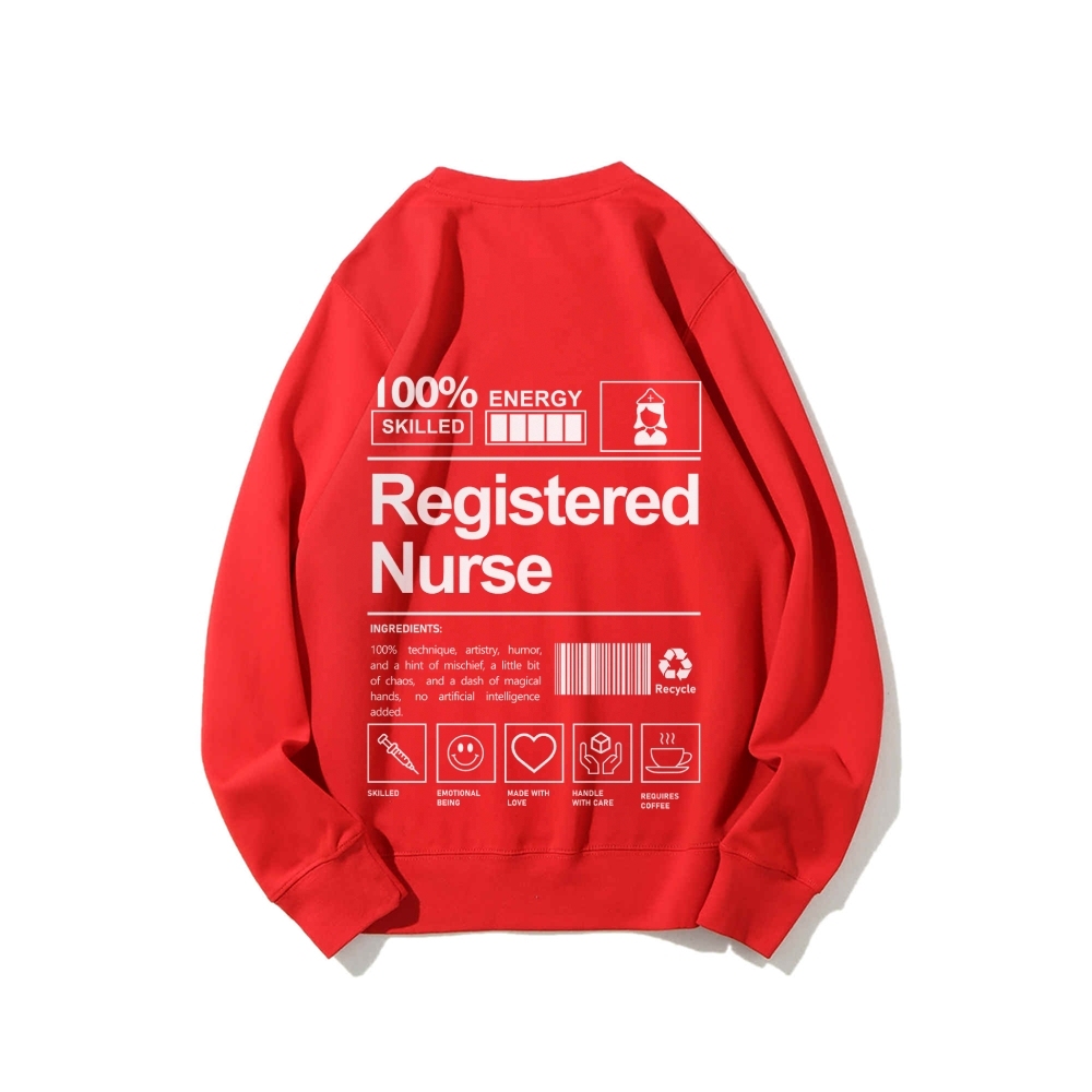Registered Nurse Casual Crewneck Sweatshirt-moweekender