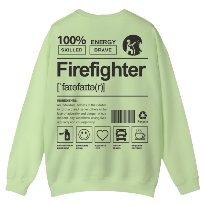 Firefighter Casual Crewneck Sweatshirt-moweekender