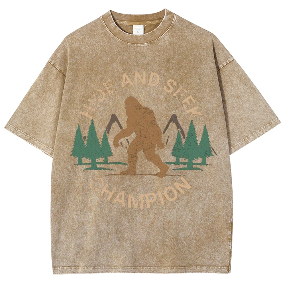 Hide And Seek Champion Vintage Snowflake Washed T-Shirt-moweekender